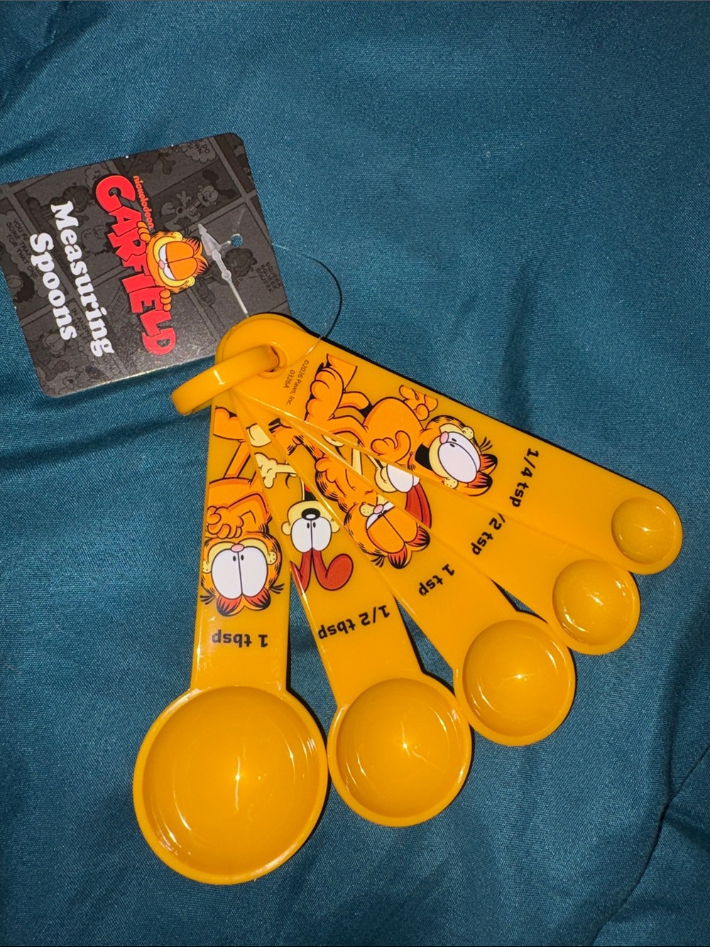 Yellow Measuring Spoon Set - 5 Piece Kitchen Utensils